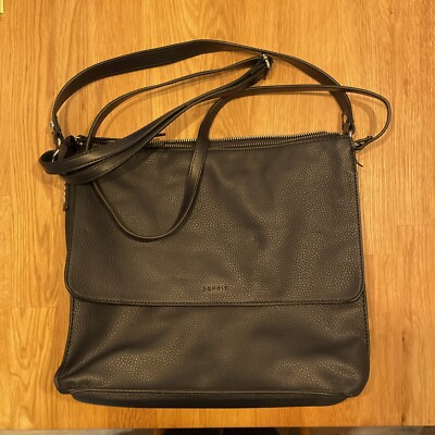 Handtasche ESPRIT blau Kunstleder NEU 31x27x10 cm