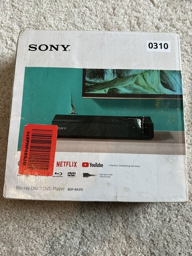 Sony BDP-BX370 /BM2 Blu-Ray Disc Player with Built-in Wi-Fi, Remote HDMI NIB