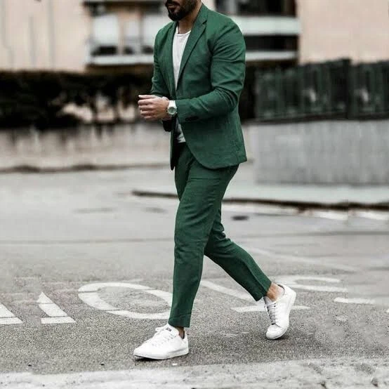 Formal 3 Piece Green Mens Suits Online | Bagtesh Fashion