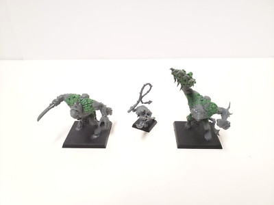 Warhammer Skaven 2 Rattenoger Rat Ogres Ogors + Meutenbändiger Packmaster