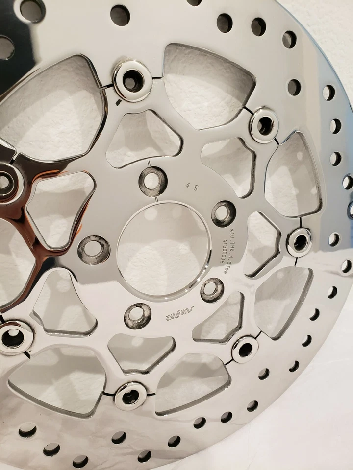 HARLEY DAVIDSON TRI GLIDE FREEWHEELER TRIKE FRONT ROTORS 2009-2022 POLISHED OEM - Image 3 of 3