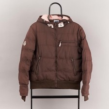 Vintage Women’s Reebok Puffer Jacket Brown Medium