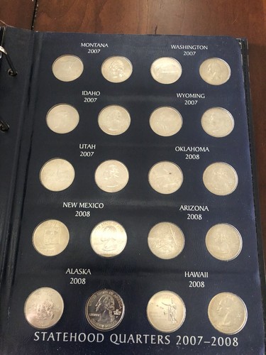 STATEHOOD QUARTERS COLLECTION-1999-2008-P and D mints-Nice album in holder - Picture 7 of 8