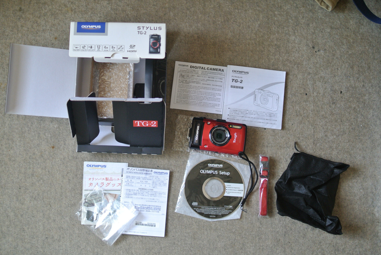 Olympus Stylus Tough TG-2 Waterproof Shockproof Digital Camera