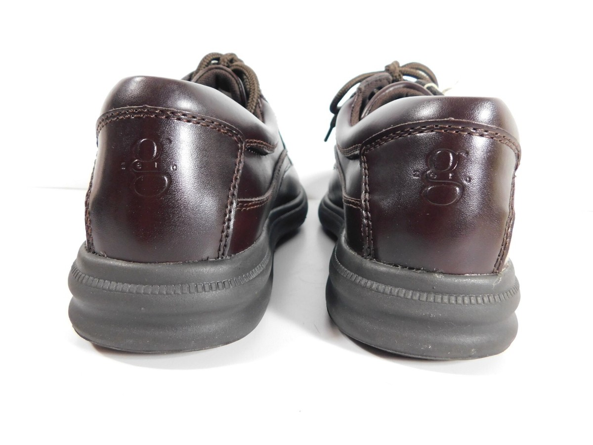 RichガンピスHB-B Hush Puppies Zero G Glen Brown Leather Oxford Mens H19078