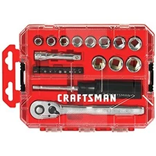 CRAFTSMAN Socket Set, Nano Metric, 3/8-Inch Drive, 24-Piece (CMMT12011)