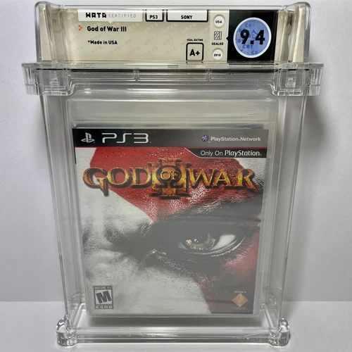 God of War III 3 PS3 Graded WATA 9.4 A+ Seal W/ Original WATA Legacy Deep Badge
