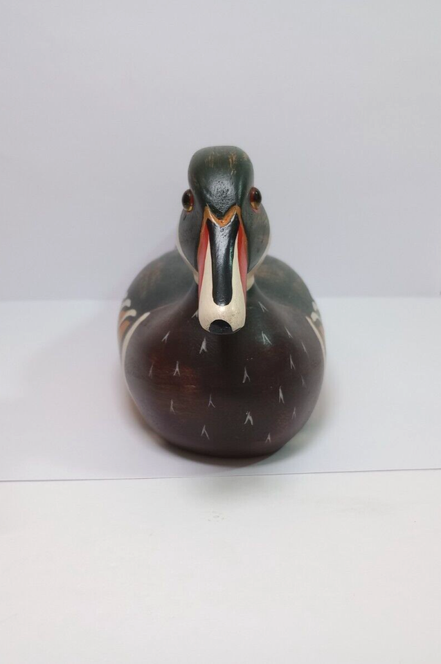 Vintage 10" Ducks Unlimited Wood Duck Mini Decoy eBay