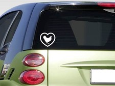Heart Chicken F343 sticker decal eggs incubator rooster coop feeder