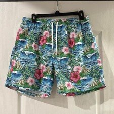 NWT Men's Franks Swim Trunks Oahu Floral Volcano Print Size Large Australia