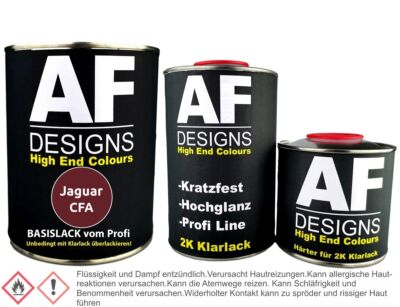 Autolack für Jaguar CFA Regency Red Perl 1,25L Klarlack Set