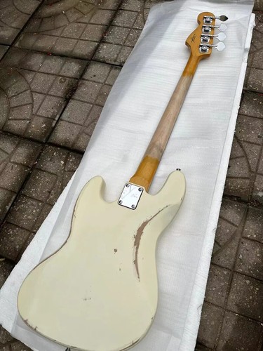 Di alta Qualità 4 String Jazz Basso Elettrico Handmade Relic Alder Body Maple - Imagen 4 de 4