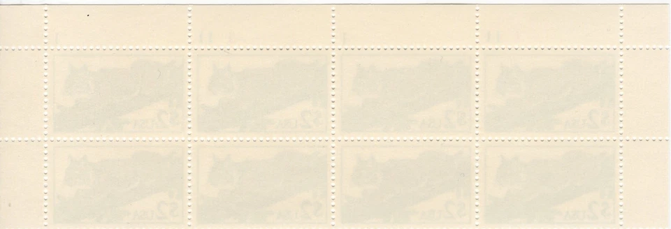 Scott #2482 $2 Bobcat Plate Block of 8 Stamps - MNH Top - Image 2 of 2
