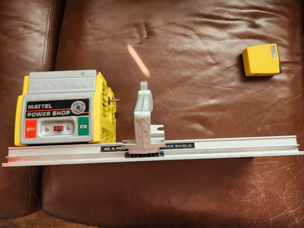 Vintage Antique 1964 Mattel Toymakers Power Shop Lathe Sander Runs