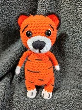 Crochet Tiger 2022 Amigurumi Toy Stuffed Animal With Sweater Plush Handmade Gift