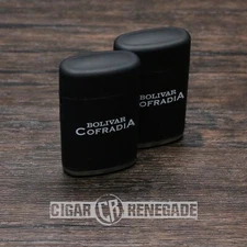 Bolivar Cofradia Single Flame Adjustable Refillable Cigar Torch Lighter - 2 Pk
