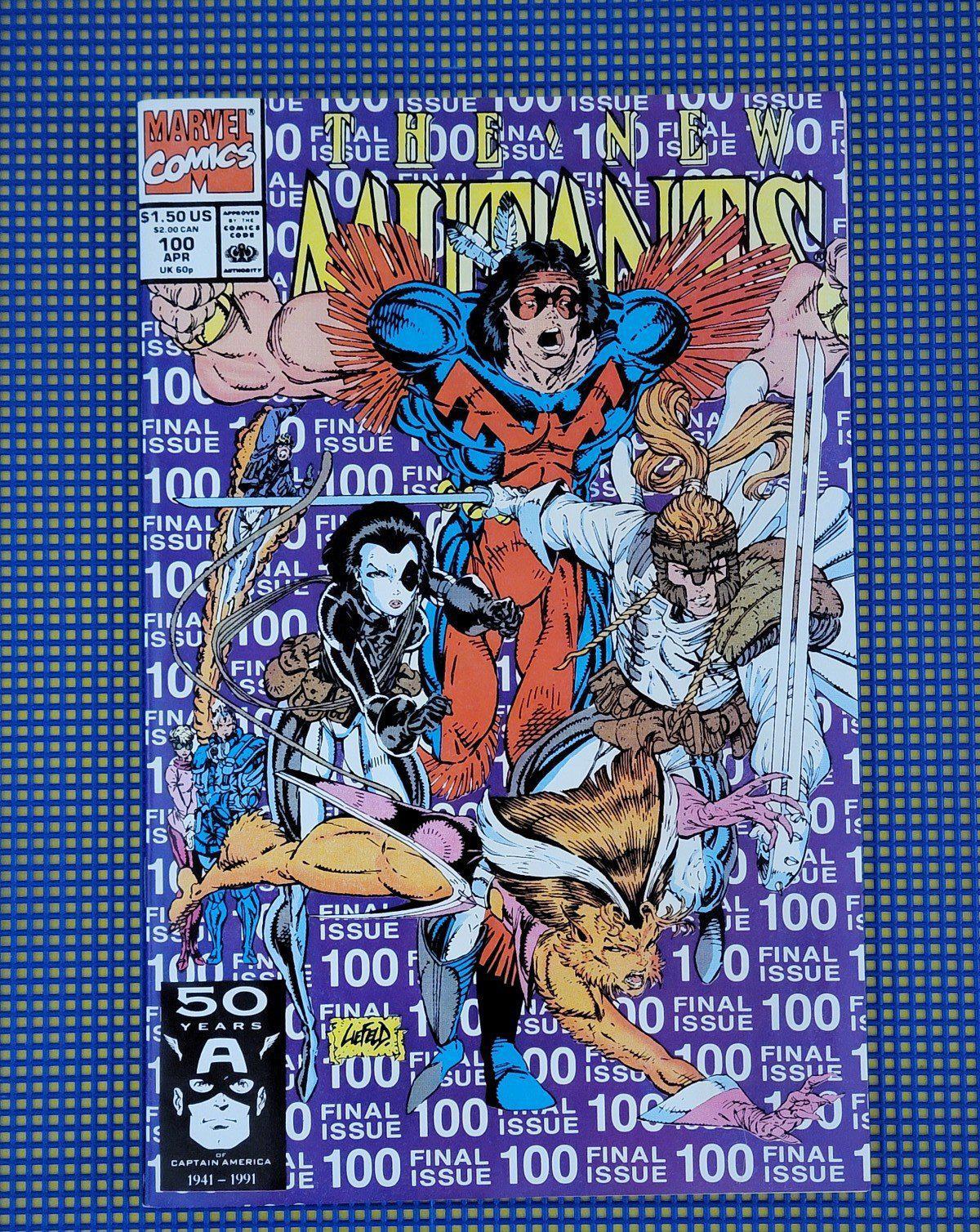 New Mutants Issue 100 KEY Vintage Marvel Comic Book First Appearance X-Force