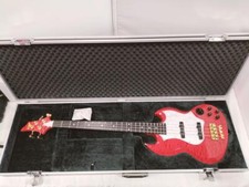 Basso elettrico ESP Custom Viper Bass rosso usato con custodia