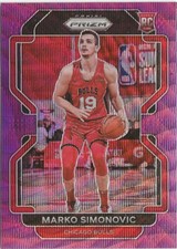 2021-22 Panini Prizm Marko Simonovic Purple Prizm SP RC Chicago Bulls