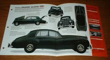 1960 Rolls-Royce Silver Cloud II Original Imp Brochure Specs Info 60