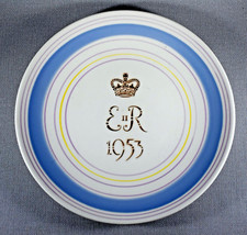 VINTAGE POOLE POTTERY 1953 QUEEN CORONATION COMMEMORATIVE PLATE