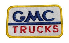 GMC TRUCKS - VINTAGE RETRO NOS -  3 3/4" EMBROIDERED IRON-ON/Sew PATCH