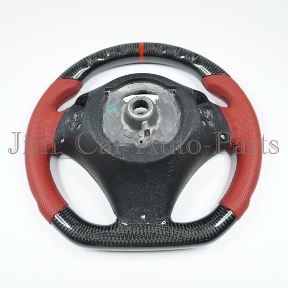 Volante de fibra de carbono forjado personalizado para BMW E90 E92 E93 M3 E88 05-13 Foto 4 de 4