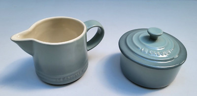Le Creuset Cream and Sugar Signature Set - Sea Salt- NIB