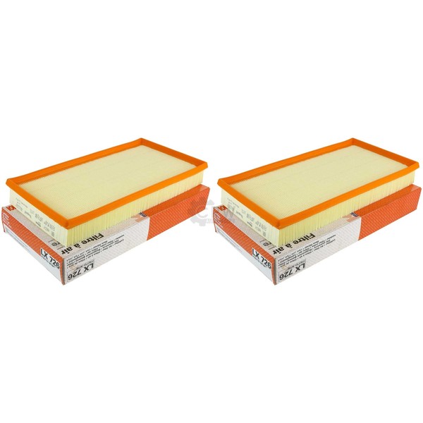 2X Mahle / Knecht LX 726 Luftfilter Air Filter FüR Volvo V70 I P80_-image