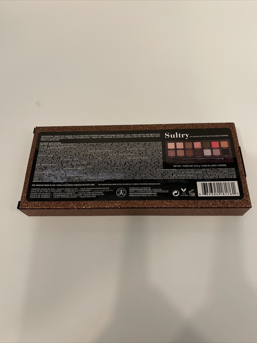 Anastasia Beverly Hills - SULTRY Eyeshadow Platte-New and 100