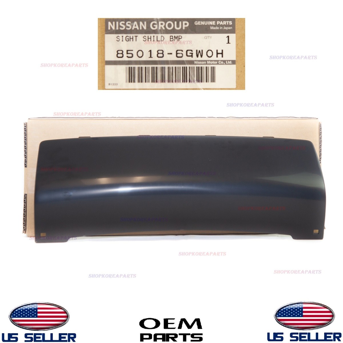 2019-2024 Infiniti QX80 Genuine OEM Trailer Hitch Cover Unpainted