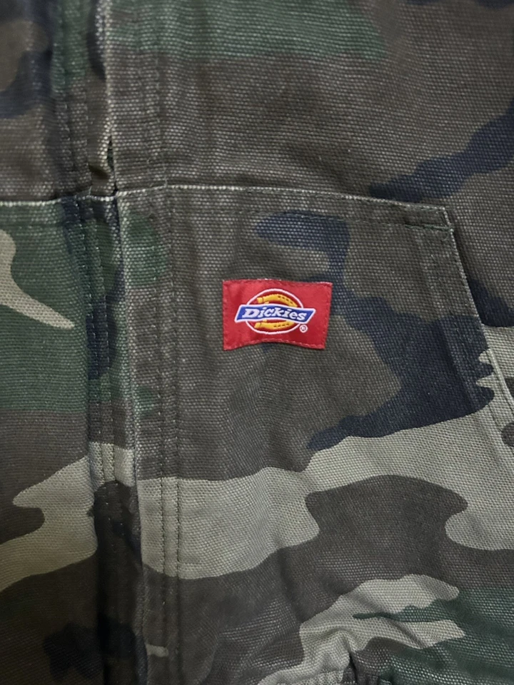 DICKIES Sz S (8/10) Insulated Camouflage Pattern Hooded Jacket! - Image 2 of 4