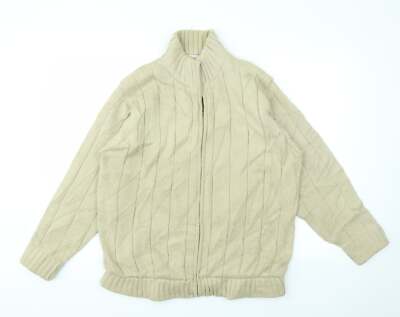 EWM Herren Hoodie Beige Acrylmischung Full Zip Größe M