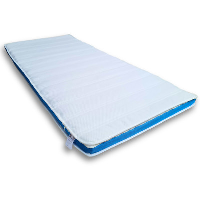 Premium Topper 120x200 7-Zonen Komfort - Klimaband Bezug - ca 7 cm hoch Auflage