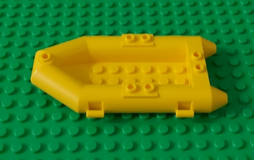 NEW* Lego Yellow Dinghy Boat Stud for Fishing Sailing Sea River x