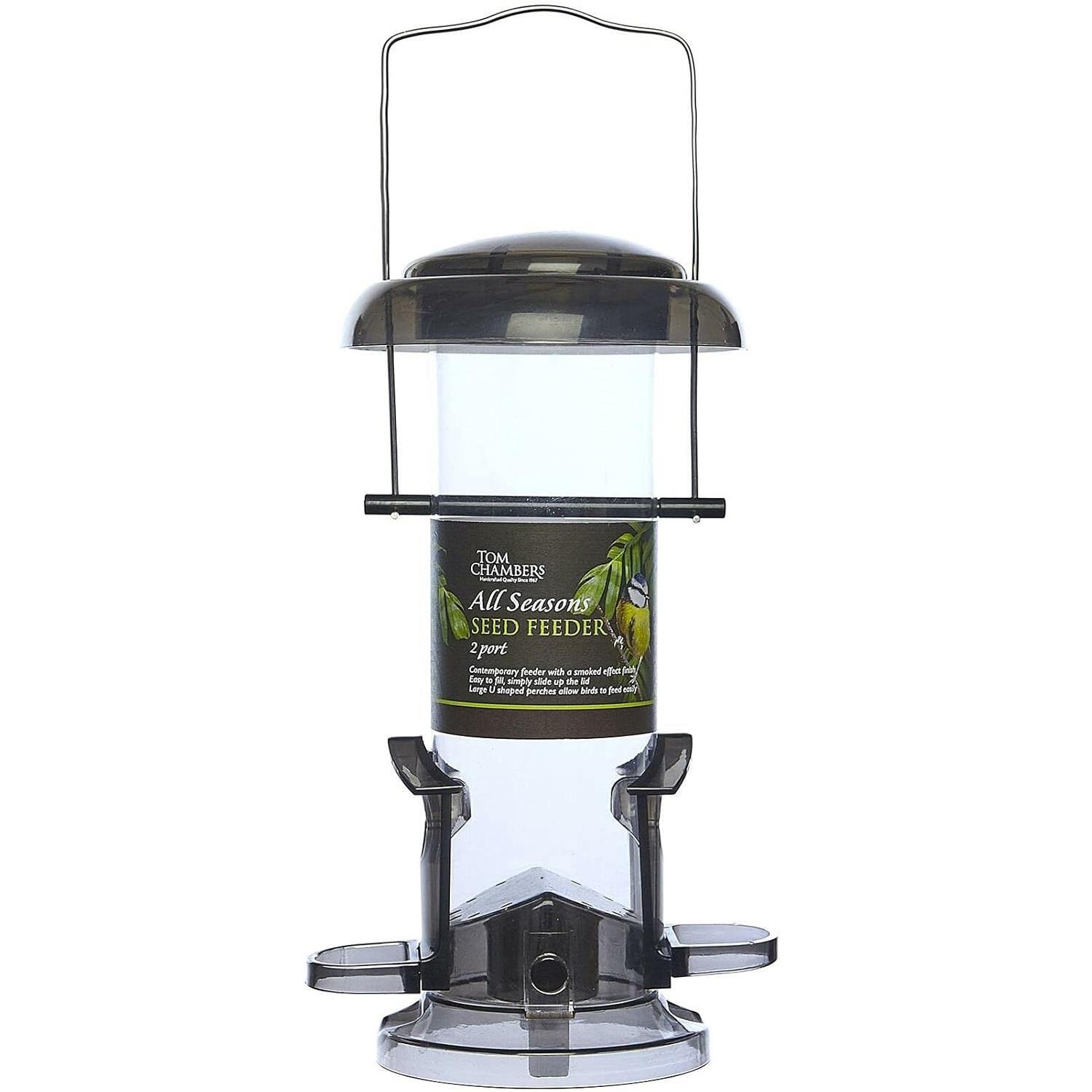 Bird Seed Feeder 2 Port All Seasons Tom Chambers Garden Contemporary Easy Fill