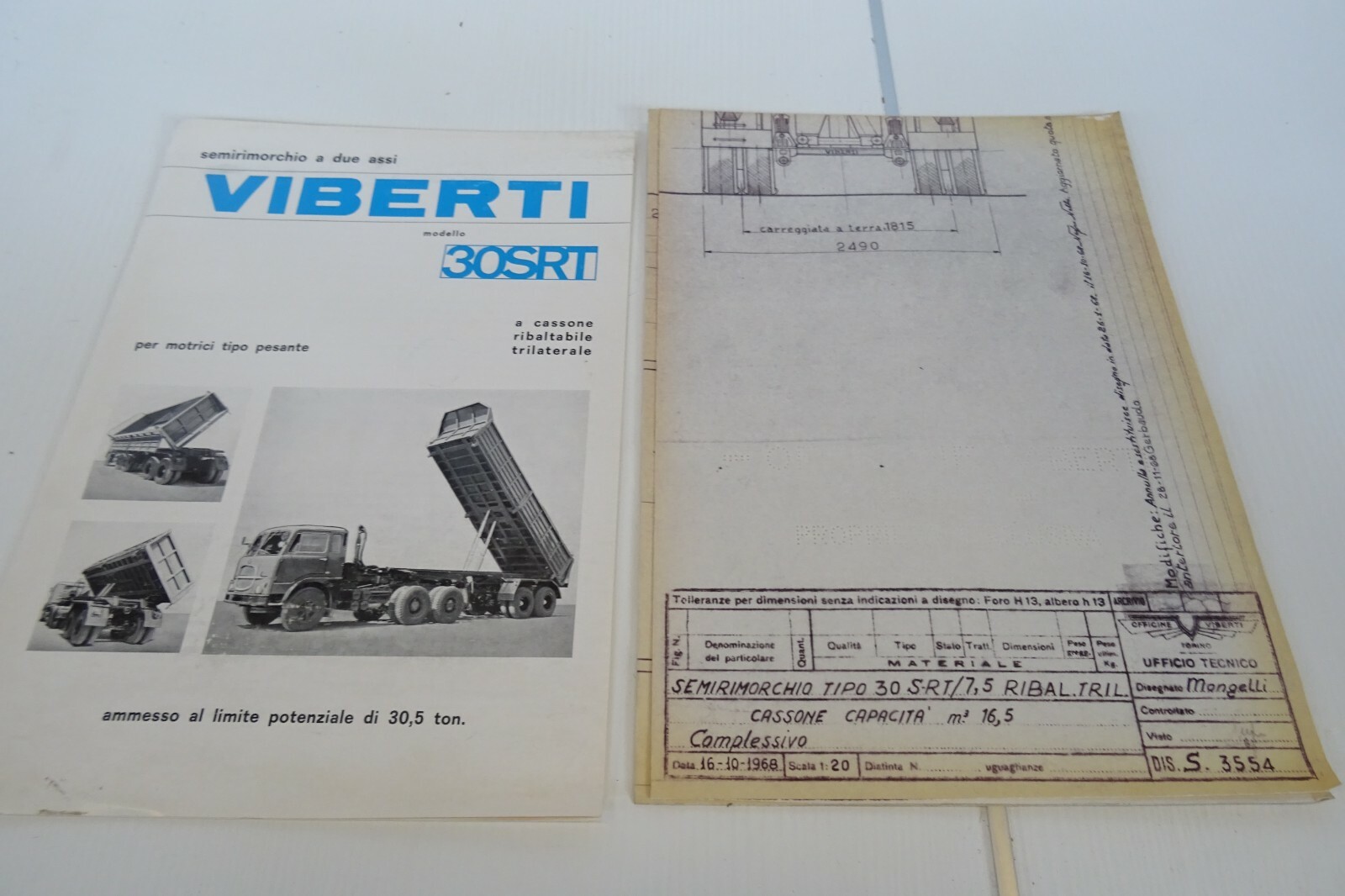 Viberti tipper semi trailer design and brochure-image