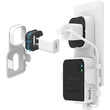 Outlet Wall Charger Mount Bracket Holder with USB Cable for Blink Sync Module 2