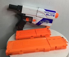 Nerf N Strike Elite white Retaliator Dart Gun Blaster Magazine 18 12 Darts