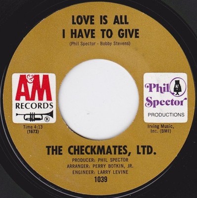 Checkmates Ltd. - Love Is All I Have To Give / Never Should Have Lied - G8100z