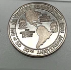 1992 Intn'l Numismatic Society SD 30th Anniv 1 oz Silver Fine 999 Troy Oz #1007