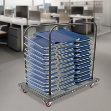 Folding Table Cart Folding For 10Pcs Folding Desk Table Trolley Cart Rectangular