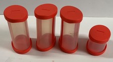 Tupperware Orient Express, Gewürzdose, 3x 275ml, 1x 125ml, rosa Deckel