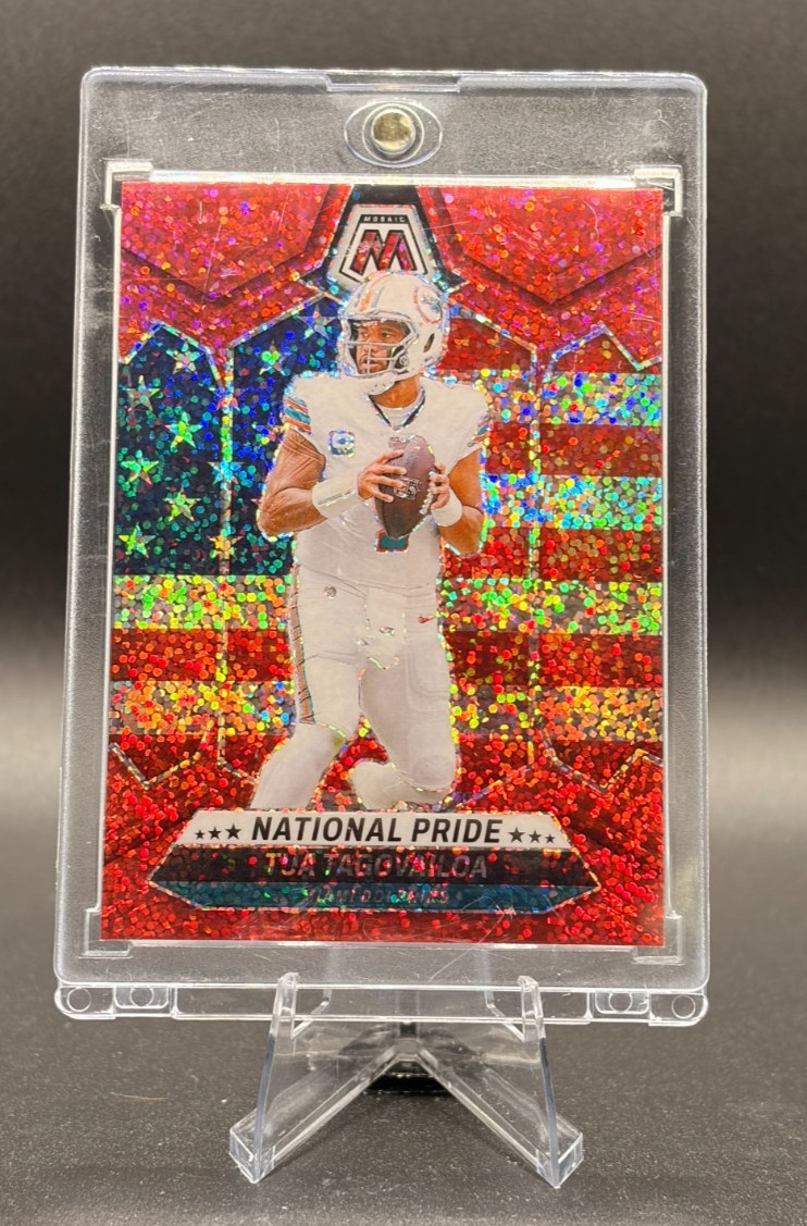 2024 Panini Mosaic - National Pride Tua Tagovailoa #251 Red Sparkle Prizm