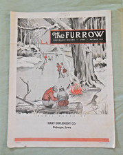 Magazine vintage 1954 John Deere The Furrow - Hart Implement Co. - Dubuque, Iowa