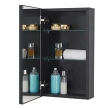 Fundin Medicine Cabinet 14 x 24 inches Mirror Size, Recessed or Surface Mount