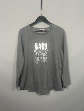 MATERNITY CHRISTMAS Jumper - Size UK14 - Grey - New With Tags - Women’s