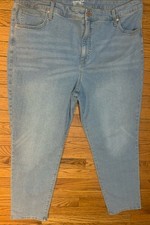 Terra  Sky NEW Women's Straight Light Blue Jeans 20W NWOT 733