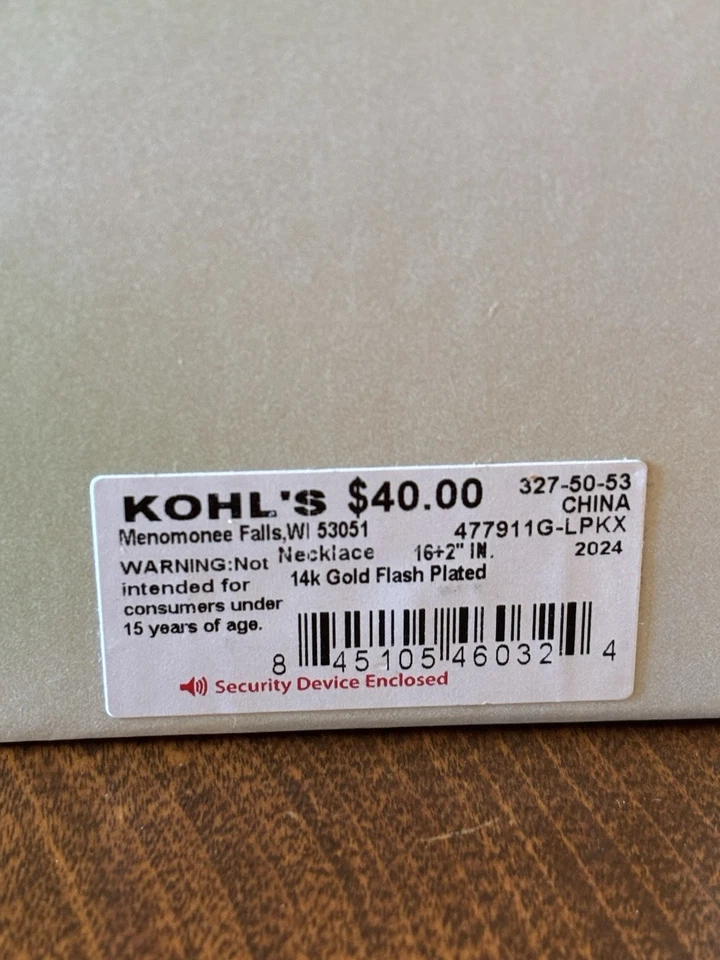 Unworn Kohls Love Is Life Heart Stone Gold-plated Necklace - Image 4 of 4