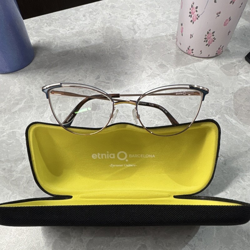Etnia Barcelona Auxonne AUXONNE PGBL 52-16-140 Gold Metal Cat Eye Full Rim